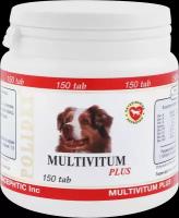 Витамины Polidex Multivitum plus для собак, 150 таб. х 1 уп