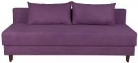 Диван еврокнижка «Журавлик», фиолетовый, 190*80*67 см, без подлокотников для гостиной