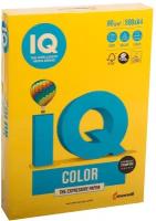 Бумага цветная IQ color, А4, 80 г/м2, 500 л, интенсив, ярко-желтая, IG50