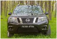 Защитная сетка решетки переднего бампера Nissan Terrano 2014-2015, Terrano 2016-