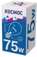 Лампа накаливания 75Вт A50/A55 прозрачная E27 230В космос LKsmSt55CL75E27v2