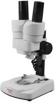 Микроскоп учебный бинокулярный стереоскопический Микромед Атом 20x, в кейсе белый
