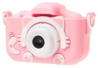 Детский цифровой фотоаппарат Children's Fun Camera Cute Kitty розовый