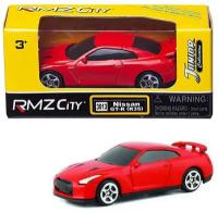 Машина металлическая Nissan GTR (R35), красный матовый цвет 344013SM(B)