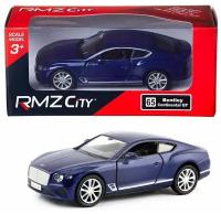 Машинка металлическая Uni-Fortune RMZ City The Bentley Continental GT 2018 синий, 1 шт