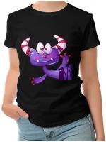Женская футболка «Фиолетовый монстр»