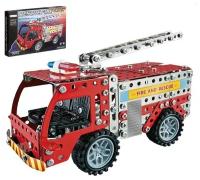 Конструктор металлический Пожарная машина Rescue Fire Truck, 292 детали, 31х20х4 см