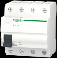 УЗО Schneider Electric Acti9 3P N 25 А 30 мА 10 кА АC A9R41425