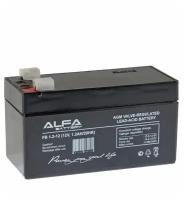 Свинцово-кислотный аккумулятор ALPHA BATTERY FB 1.2-12 (12 В, 1.2 Ач)