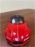 Машинка Bugatti Veyron, 1:24, красный-черный