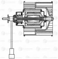 Электровентилятор отопителя для автомобилей 4x4 FL (19 ) LUZAR LFh 0128 - Luzar арт. LFh 0128