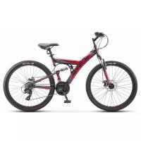 Горный (MTB) велосипед STELS Focus MD 26 21-sp V010 (2018) черный/красный 18