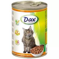 Влажный корм для кошек DAX с курицей 24 шт. х 415 г