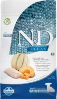 N&D Dog Ocean с треской, тыквой и дыней беззерновой сухой корм для щенков мелких пород 0,8кг