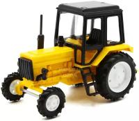 Tractor MTZ-82 (ussr russia) yellow/black | трактор МТЗ-82 желтый/черный (пластик)