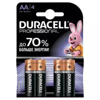 Батарейки Duracell Professional, пальчиковые, АА 4 шт