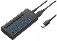 USB Концентратор HARPER HUB-07MB, черный