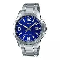 Наручные часы CASIO Collection Men MTP-V004D-2B, серебряный, синий