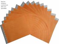 Бумажные контрольные браслеты цвет неон оранжевый 50 штук
