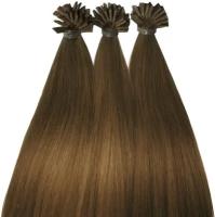 Hairshop Волосы для наращивания 6.0 (6) 50см BERKANA ШП (20 капсул) (Темно-русый)