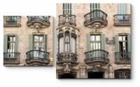 Модульная картина Фасад Дома Кальвета, Барселона80x48