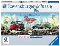 Пазл Ravensburger 1000 деталей: Пересечь Альпы на VW Volkswagen Panoramic 151028
