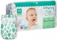 Offspring подгузники M, 6-10 кг, 42 шт., листочки