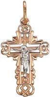 Православный крестик из золота с распятием 01Р010824 Эстет