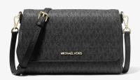 Сумка кросс-боди MICHAEL KORS, фактура зернистая, черный