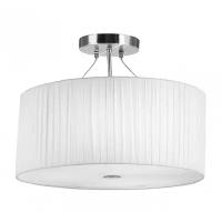 Светильник Globo Lighting La Nube 15105-3, E27, 120 Вт, кол-во ламп: 3 шт., цвет арматуры: серебристый, цвет плафона: белый