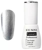 ICE NOVA, LUXURY, Гель-лак №120, Silver Glitte,10 мл