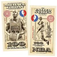 100 долларов (USA Dollars) — США. Майкл Джордан (Michael Jeffrey Jordan). UNC