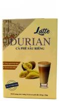 Вьетнамский растворимый кофе 3 в 1 со вкусом дуриана Latte DURIAN, 12 пак по 20 г (BAN COFFEE)