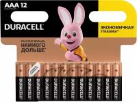 Батарейка Duracell Basic AAA, в упаковке: 12 шт