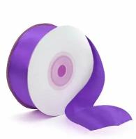 Лента атласная упаковочная декоративная Riota фиолетовая, 2,5 см*22,85 м