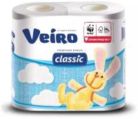 ТБрул Veiro Classic, 5С24, 2-сл., 4 рулона, белый