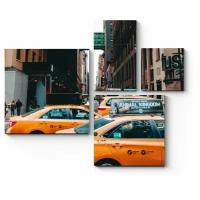 Модульная картина Такси в работе132x110