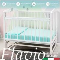 Кроватка SWEET BABY Flavio, качалка, полозья для качания, белый