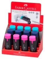 Точилка пластиковая с ластиком Faber-Castell 