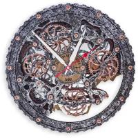 Часы Настенные Автоматон Bite 1682 Circle Цельнометаллическая оболочка с вращающимися шестеренками