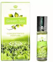 Crown Perfumes Духи масляные для женщин Green Tea Зелёный чай цитрусовый, зелёный, 6 мл