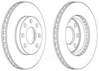 Диск Тормозной Chevrolet Lanos/Daewoo Nexia/Astra F/Corsa B/Vectra A Перед. Вент Ferodo арт. DDF151