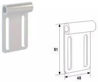 Опора ролика верхняя для гаражных ворот серии LUX 48мм RAL9003, SPL31/RAL9003 - DoorHan