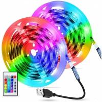 Светодиодная лента светодиодная лента SOLITER LIGHT BELT USB 2м разные цвета iP 65 16 цветов