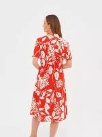 Платье UNITED COLORS OF BENETTON, хлопок, повседневное, размер XL, красный
