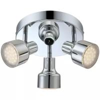 Спот Globo Lighting Rois 56213-3, кол-во ламп: 3 шт., цвет арматуры: серебристый, цвет плафона: бесцветный