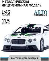 Легковой автомобиль Автопанорама Bentley Continental GT3 (J12283/JB1200135) 1:43, 11.5 см, белый