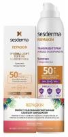 Sesderma набор солнцезащитных средств REPASKIN SPF 50: Солнцезащитное средство для лица, 50мл+ Спрей для тела солнцезащитный для тела, 200мл