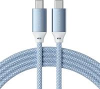 Кабель Satechi Кабель Satechi USB-C - USB-C, 100W Charging Cable, 2м, текстиль, голубой