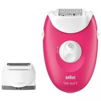 Эпилятор Braun 3410 Silk-epil 3 Legs & body малиновый